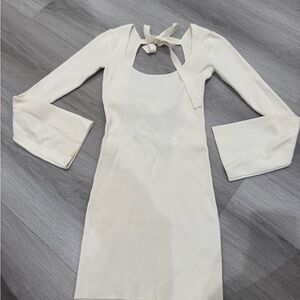 Alexis Cream Long Sleeve Dress